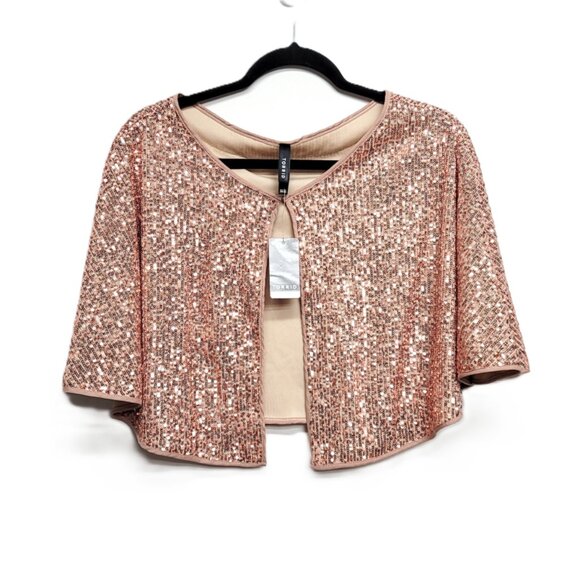 NWT Torrid Champagne Sequined Bolero Cover-Up ~ One Size - Picture 6 of 10
